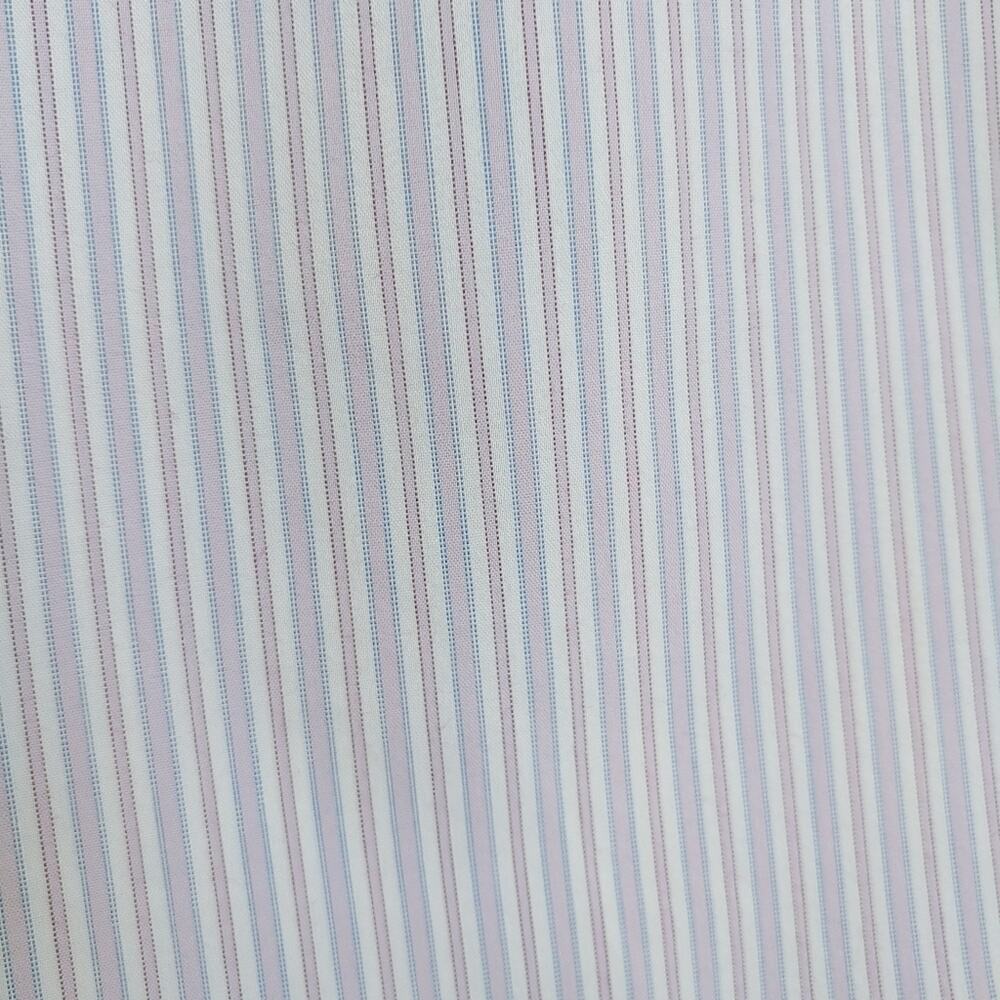 Scotch and Soda Men's Lavender White Striped Long Sleeve Shirt Sz XXL Office - Picture 2 of 14